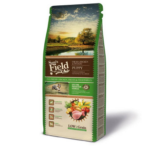 SAM`S FIELD DOG PUPPY FRESH CHICKEN sausā barība kucēniem Vista 13kg